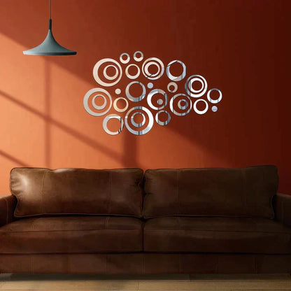 3D Acrylic Mirror Wall Decor