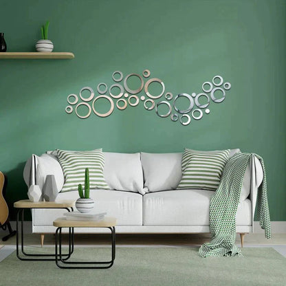 3D Acrylic Mirror Wall Decor